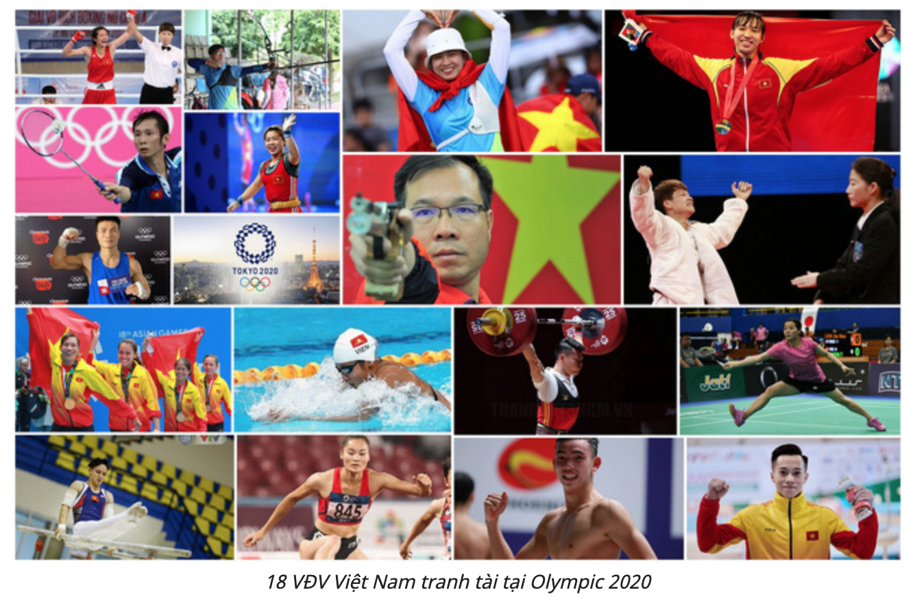 18 VĐV Việt Nam tranh tài tại Olympic 2020
